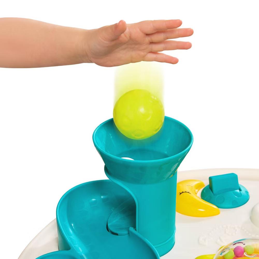 Busy B. Rainbow Sensory Station - Baby Activity Table, Music & Sounds, Toddler Play Center