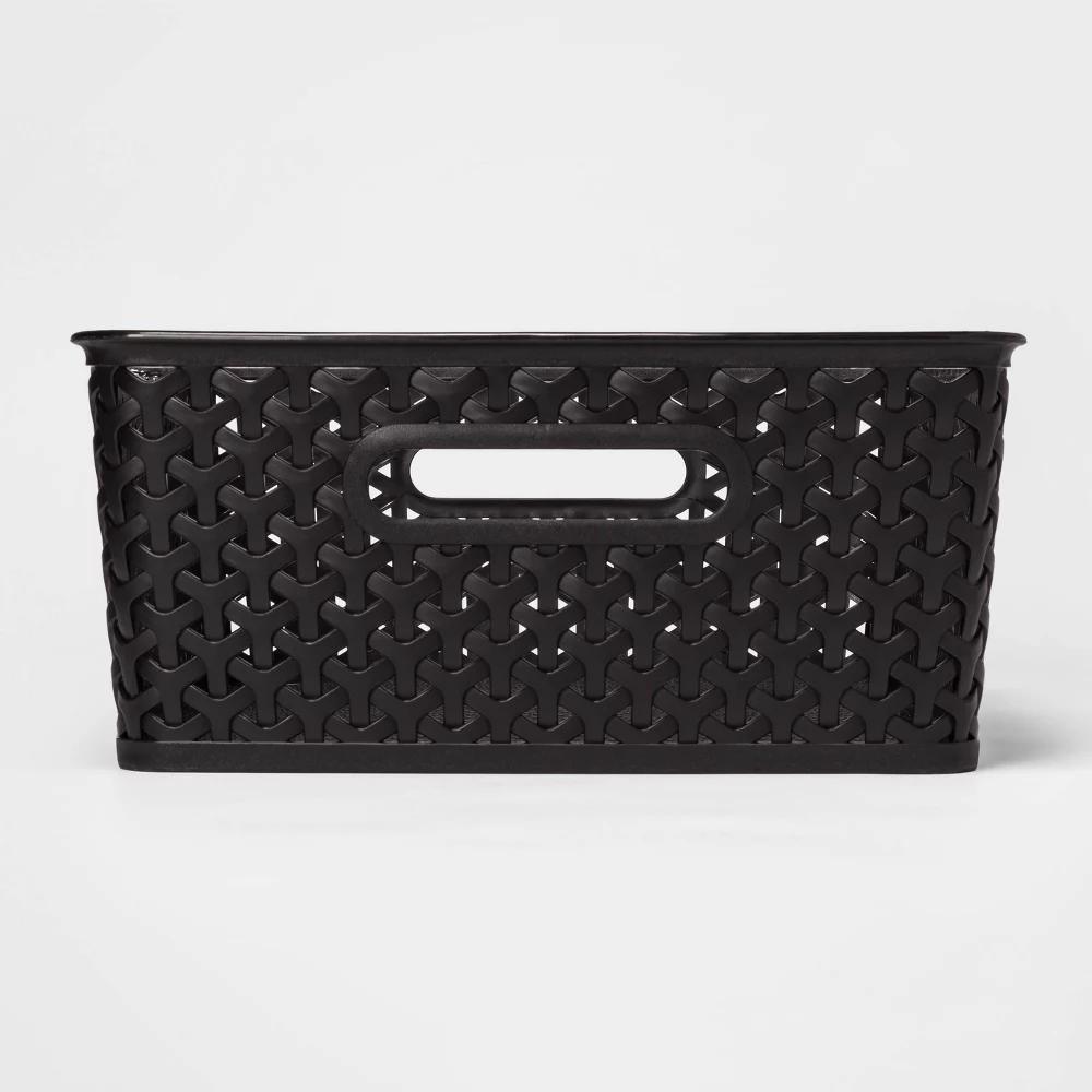 Y-Weave Medium Decorative Storage Basket - Image 2