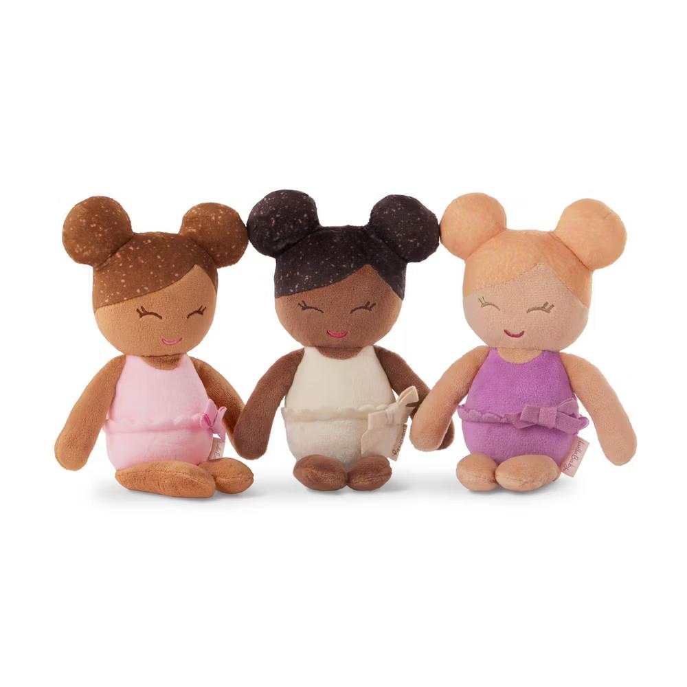 LullaBaby Bathtime Set with 3 Plush Bath Dolls for Real Water Play: Toddler Girl Bath Toys, Baby Doll Accessories - Image 2