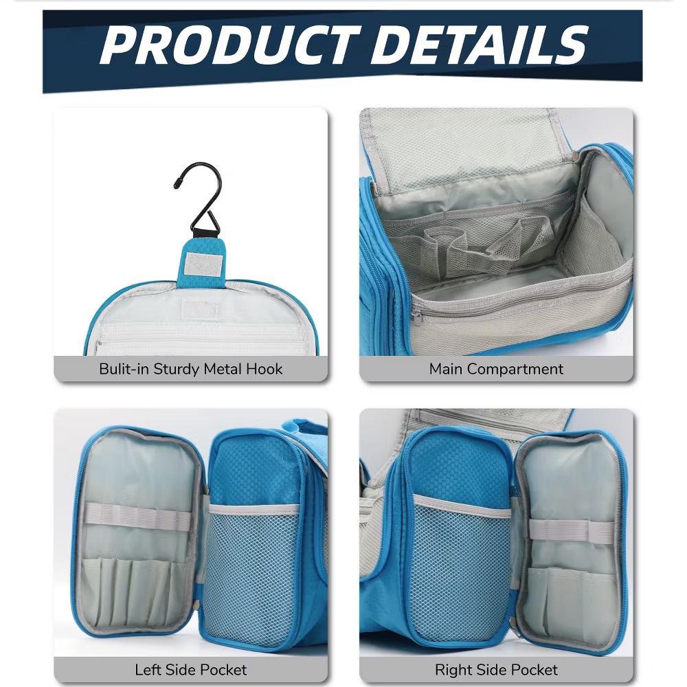 Large Capacity Toiletry Bag for Women and Men, Hanging Toiletry Organizer Cosmetics Makeup Bag - Image 28