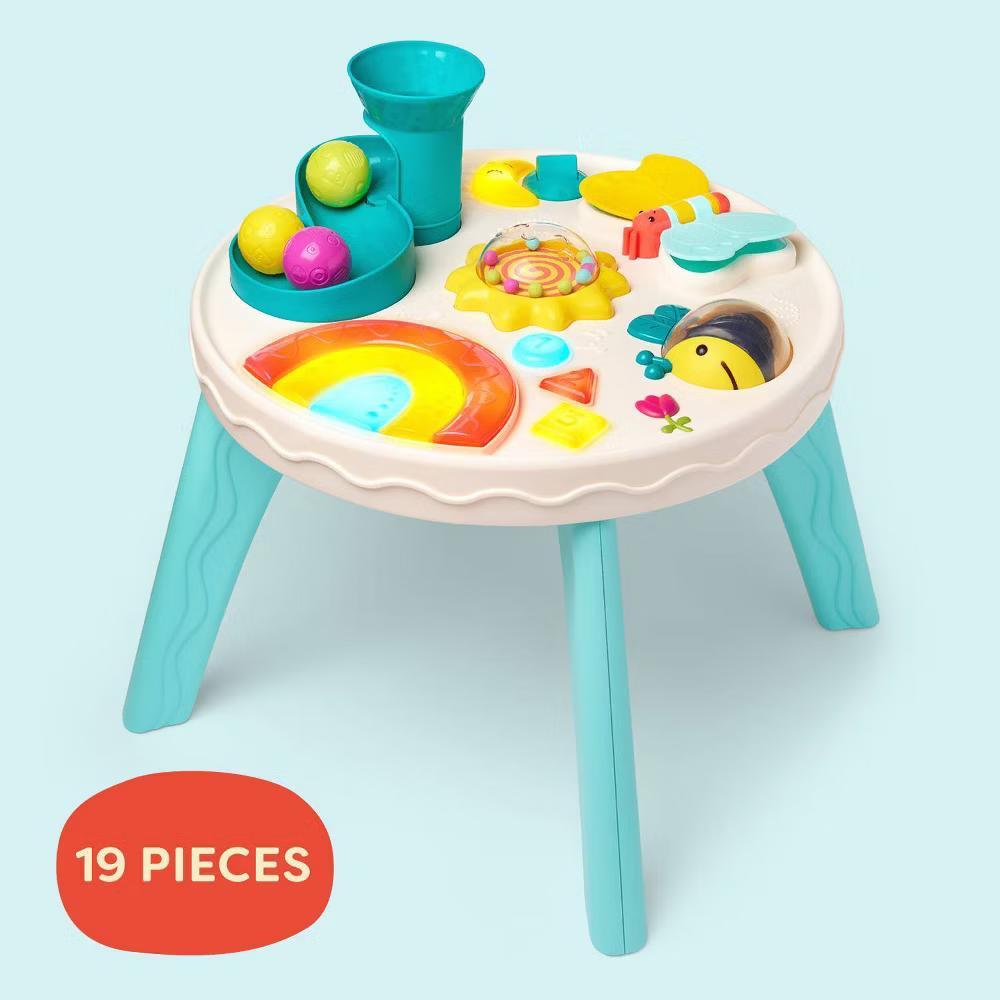 Busy B. Rainbow Sensory Station - Baby Activity Table, Music & Sounds, Toddler Play Center - Image 5