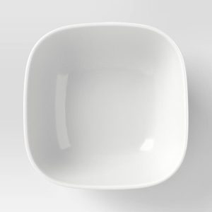 18.5 fl oz Porcelain Square Cereal Bowl White