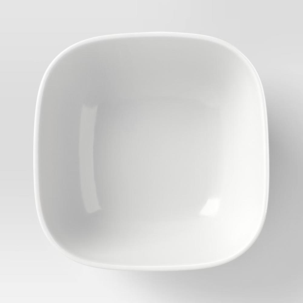 18.5 fl oz Porcelain Square Cereal Bowl White