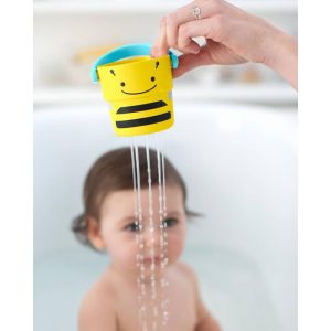 Zoo Stack & Pour Buckets Bath Toys - 5pc