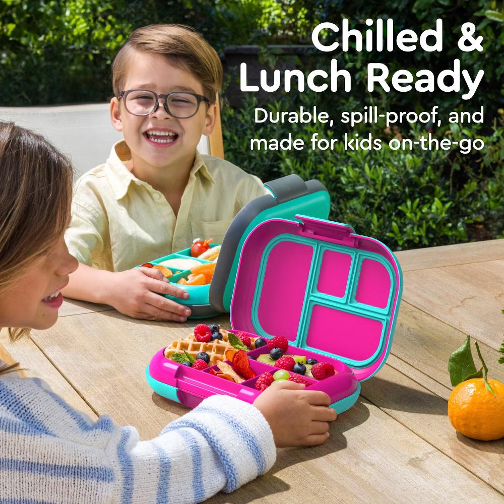 Kids' Chill Lunch Box, Bento-Style Solution, 4 Compartments & Removable Ice Pack - Image 8