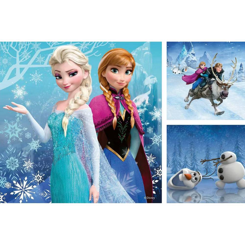 Frozen: Winter Adventures 3x49pc Jigsaw Puzzle Set: Paperboard Puzzle for Creative Thinking, Kids Theme - Image 4