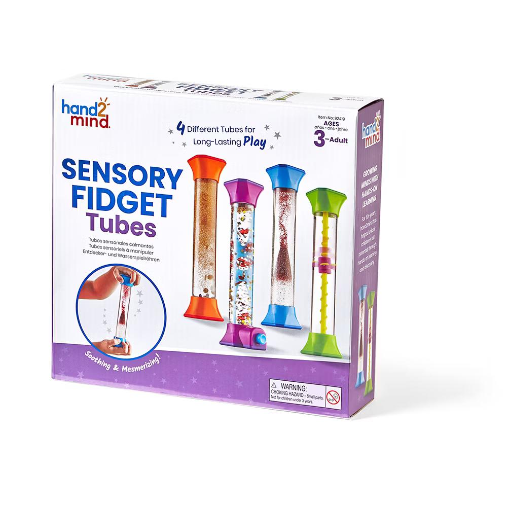 hand2mind Sensory Fidget Tubes, Mesmerizing Liquid Motion Sensory Bottles, Fidget Toys, Ages 3+ - Image 4