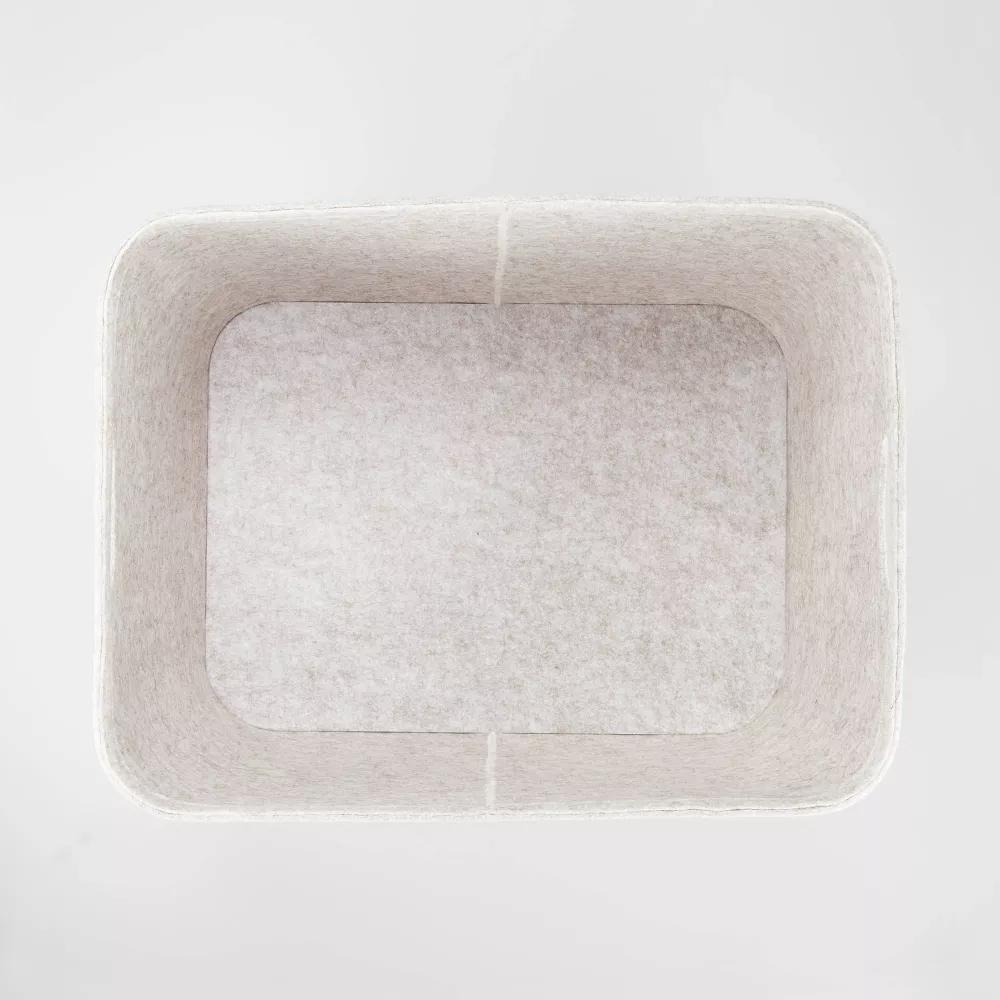 Rectangle Felt Basket with Stitching - Image 22