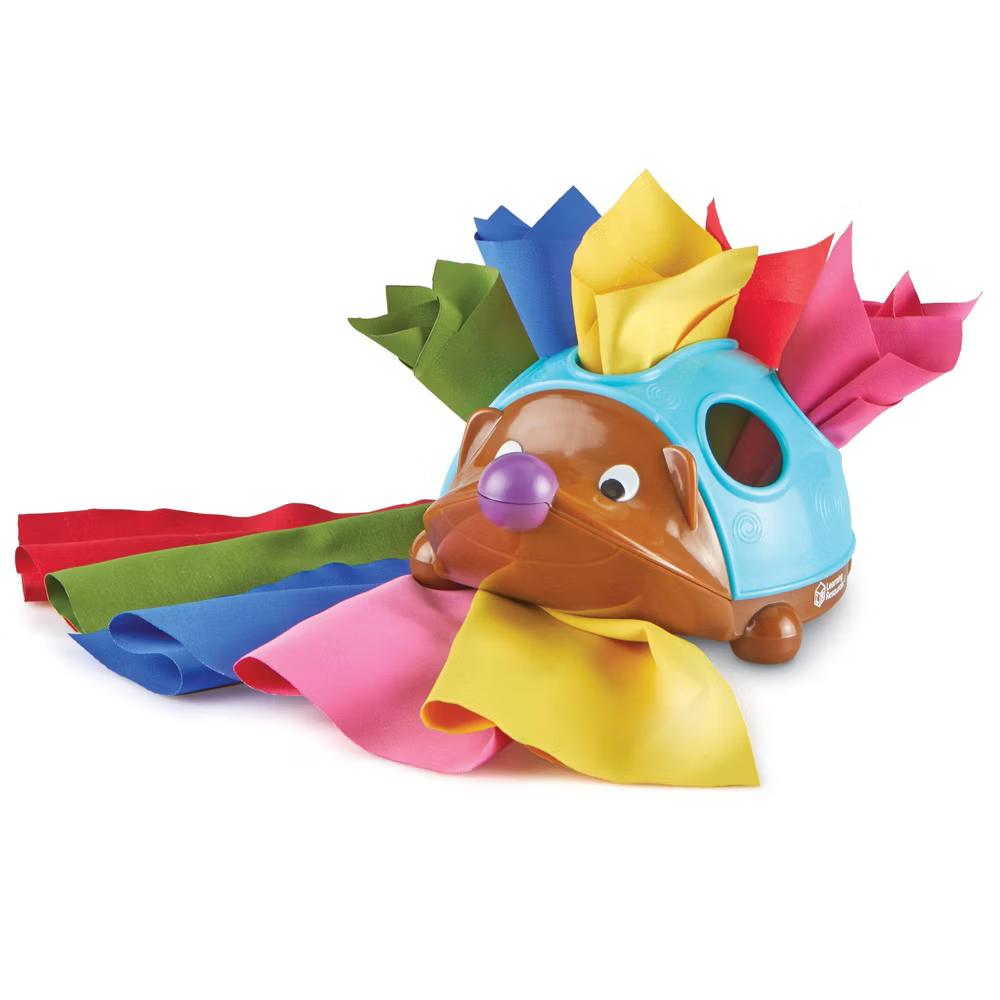Spike the Fine Motor Hedgehog Tissue Time: Plastic Baby & Toddler Toys, BPA-Free, 11 Pieces - Image 2