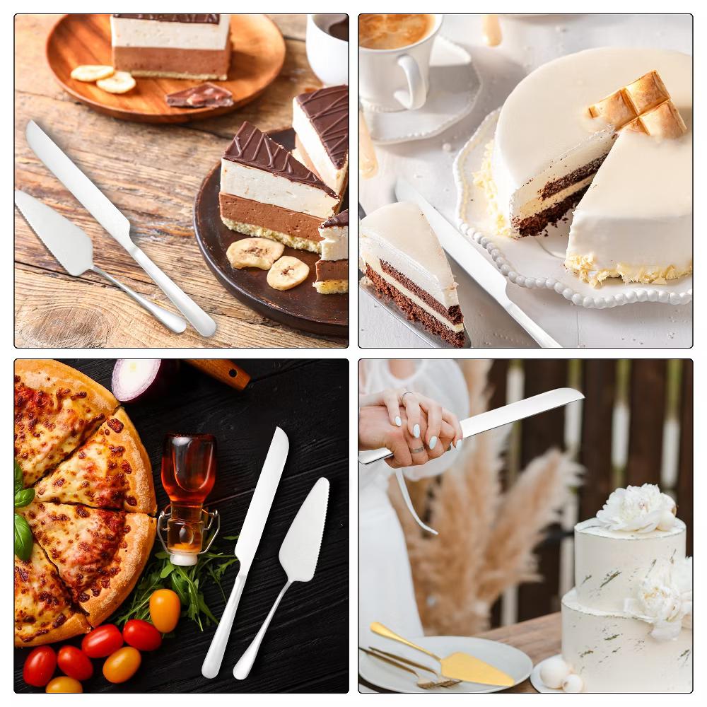 Wedding Cake Knife Cutting and Server Set 1 Set 2 Pcs - Image 13