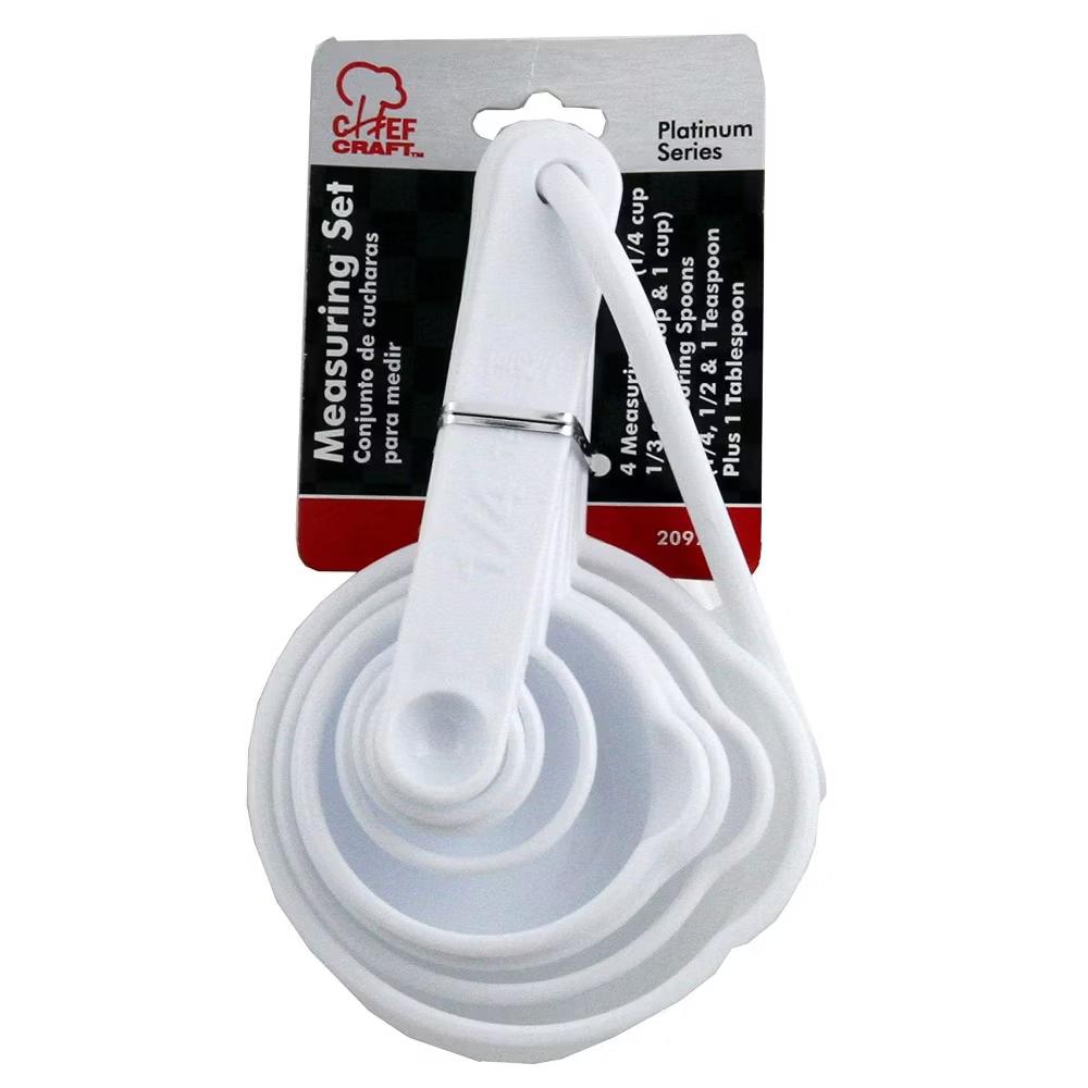 8pc Plastic Measuring Cups & Spoons Set