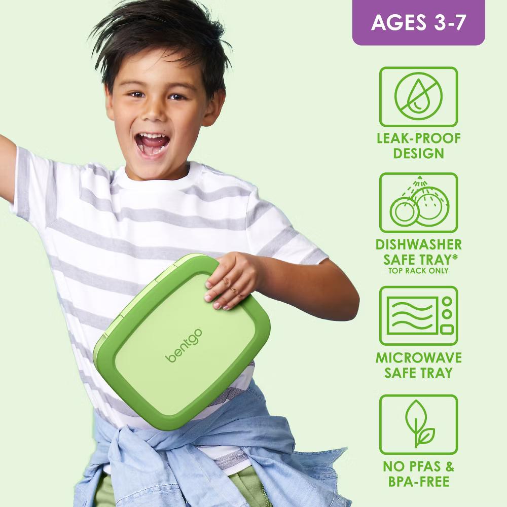 Kids' Brights Leakproof, 5 Compartment Bento-Style Kids' Lunch Box - Image 25