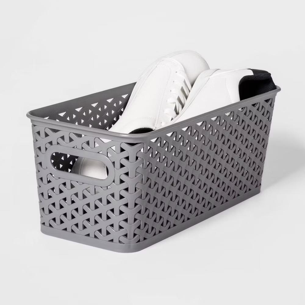 Y-Weave Half Medium Decorative Storage Basket - Image 10