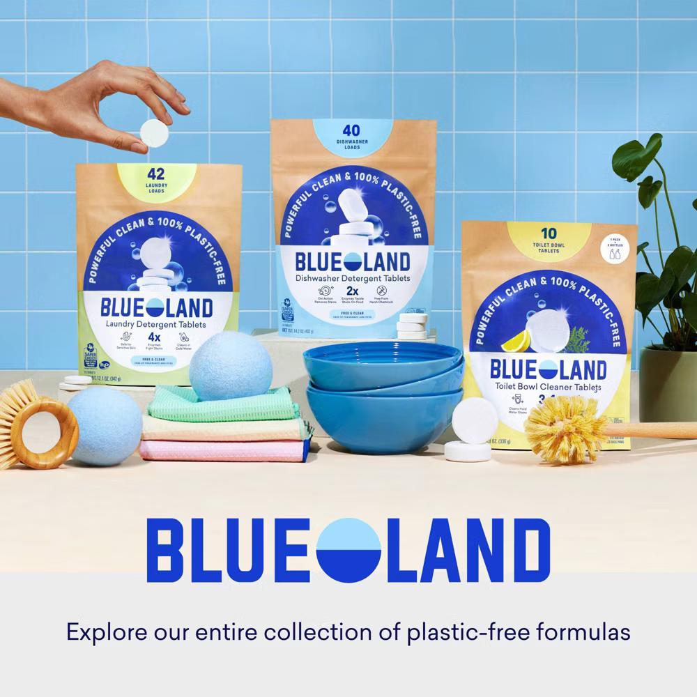 Blueland Lemon Zest Dishwasher Detergent Tablets - 9.5oz/40ct: Bleach-Free, Hypoallergenic, Vegan - Image 9