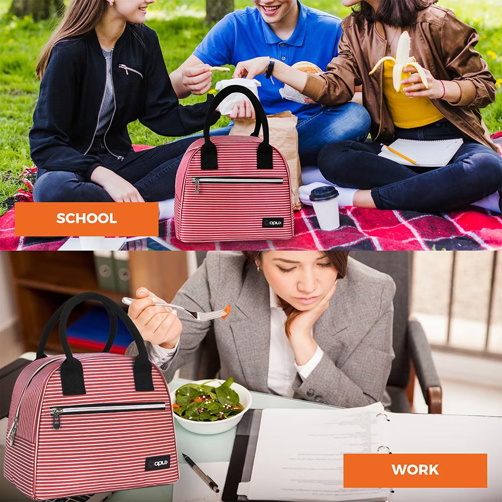 Insulated Lunch Box Women, Cooler Bag Tote Girls Kids Teen Adult, Soft Reusable Thermal Meal Prep Purse - Image 56