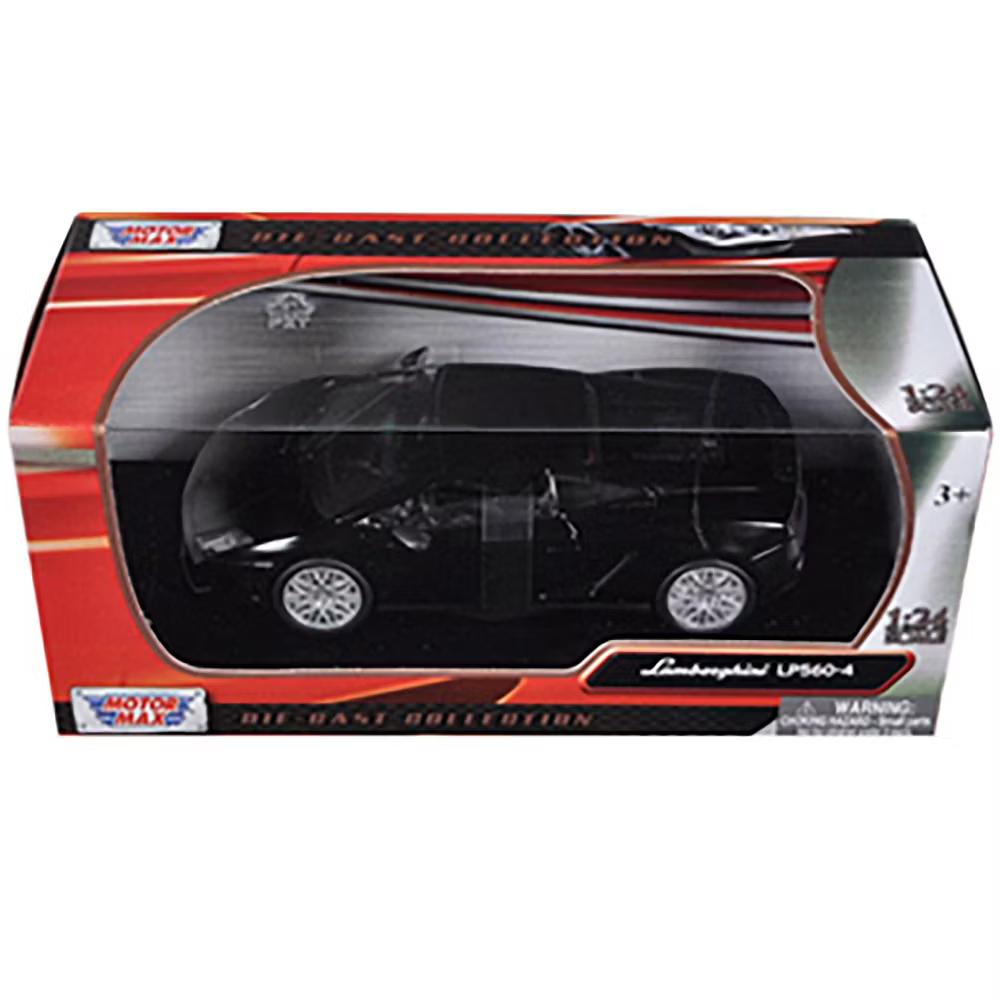 Lamborghini Gallardo LP-560-4 Matt Black 1/24 Diecast Car Model - Image 3