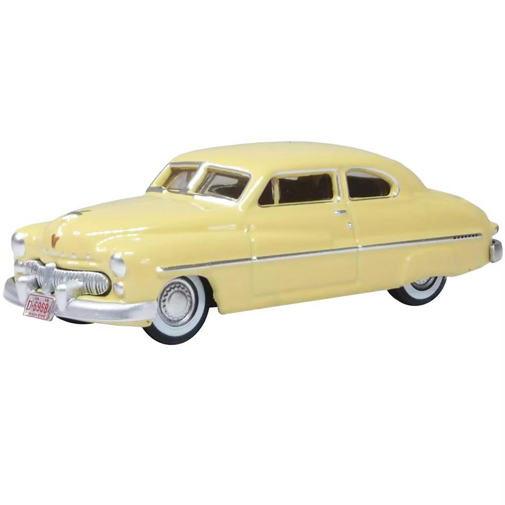 1949 Mercury 8 Coupe Calabash Yellow 1/87 (HO) Diecast Model Car