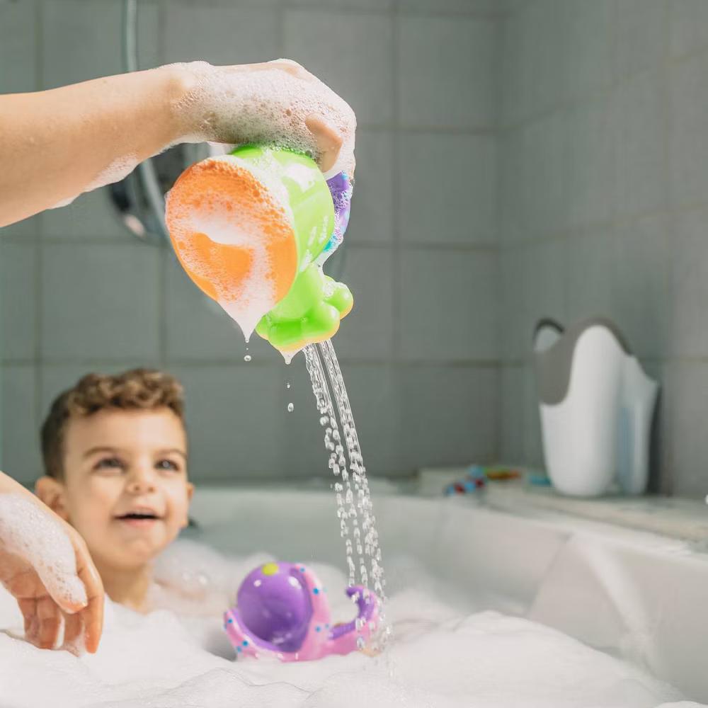 Nuby Watering Can Bath Toy: BPA-Free, Sensory Development, Fine Motor Skills - Image 4