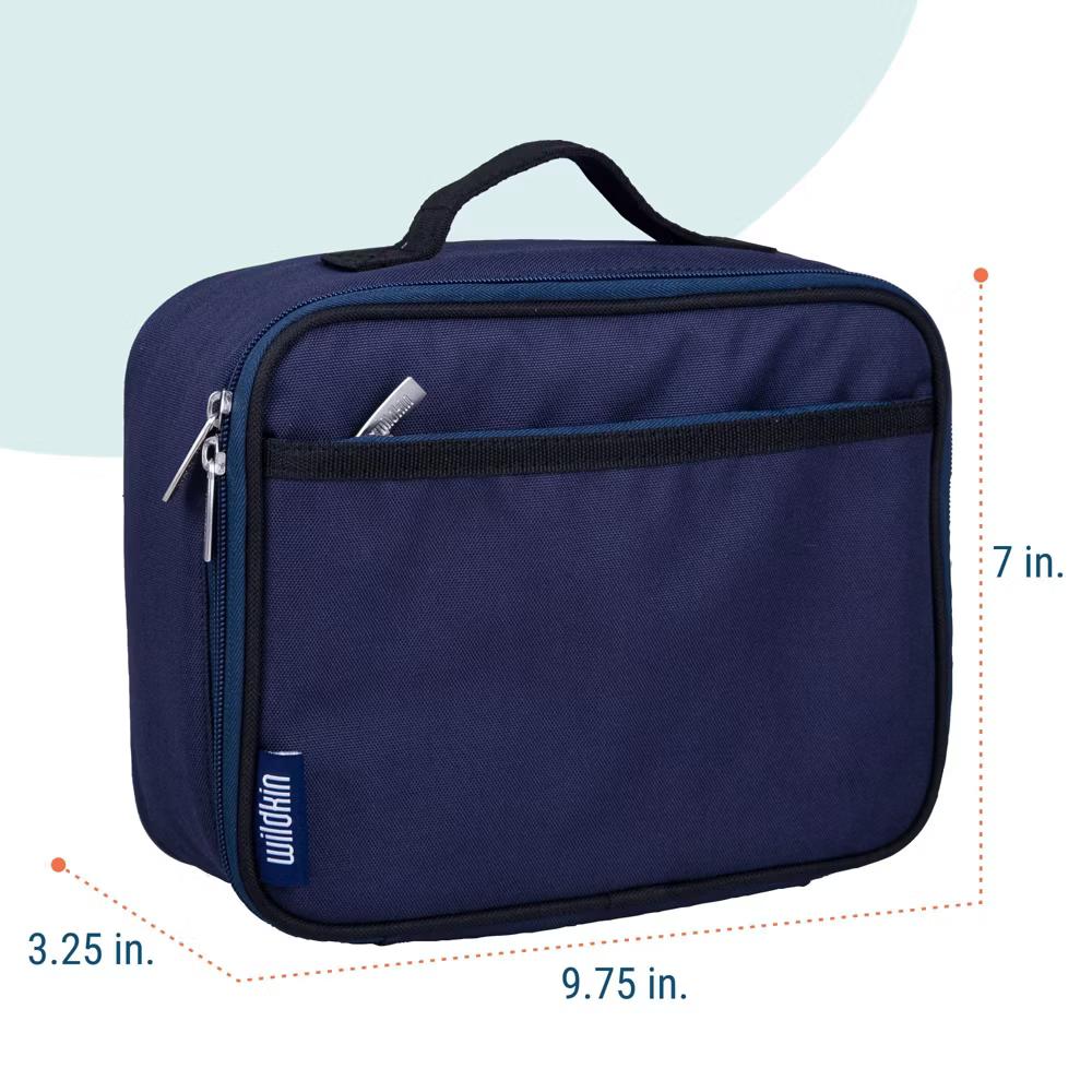 Wildkin Kids Insulated Lunch Box in Solid Colors – Durable and Reusable for School & Travel - Image 73