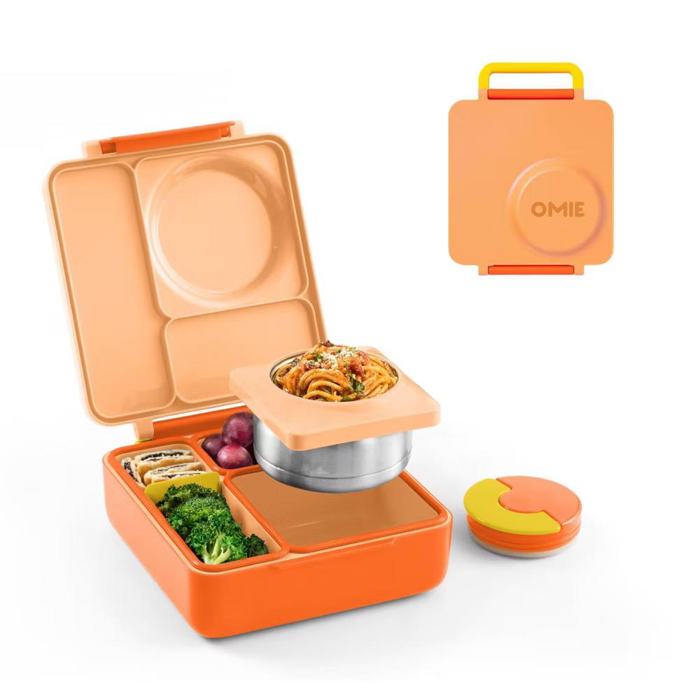 OMIEBox Insulated Bento Lunch Box with Leakproof Thermos Food Jar 3 Compartments - Image 70