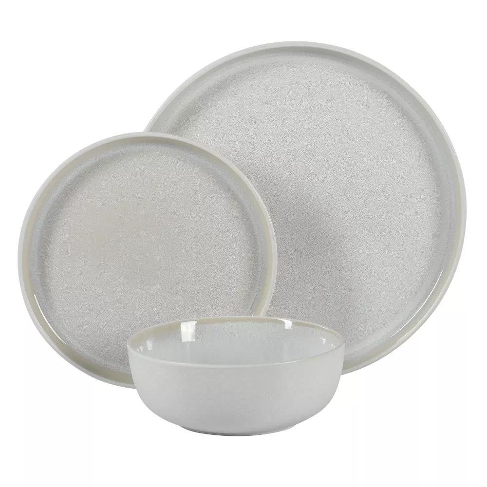 Tahoe Sunset 12 Piece Stoneware Reactive Glaze (Service for 4) Ceramic Plates and Bowls Dinnerware Set - Image 7