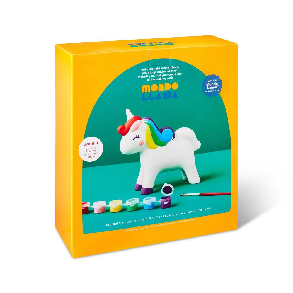 Paint-Your-Own Ceramic Unicorn Kit - Painting Kit with Brush & Paint, Ceramic Animal Craft for Ages 8+ - Image 3