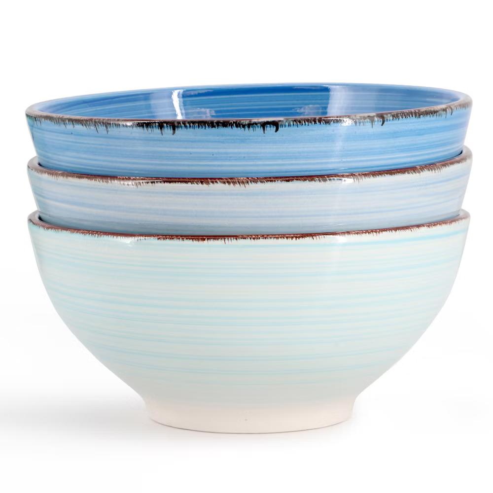 Ridge 6.25 Inch 6 Piece Round Stoneware Assorted Bowl Set - Image 7