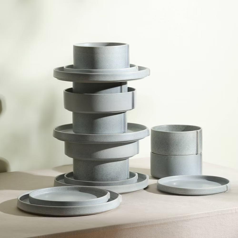 24pc Bao Stoneware Dinnerware Set - Image 5