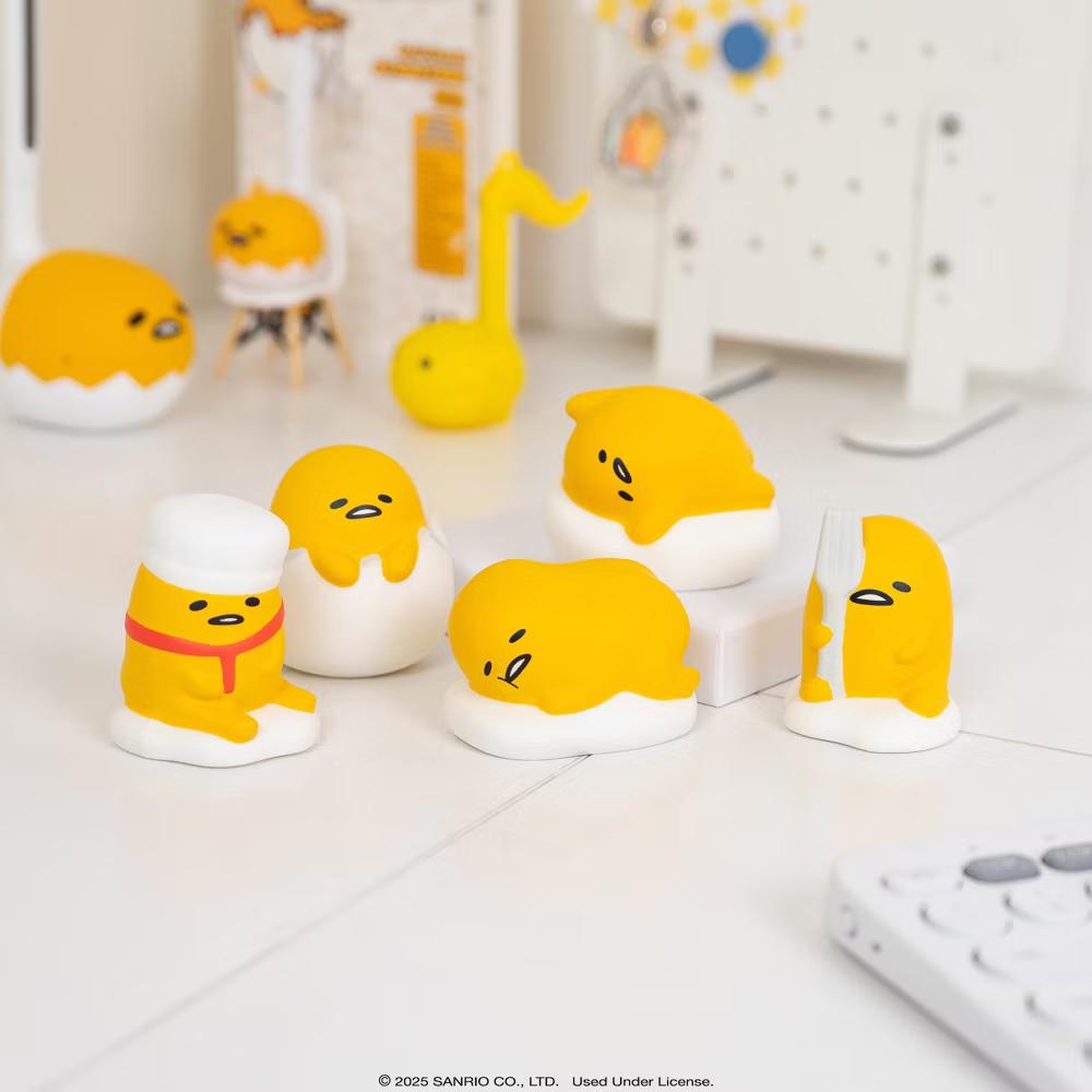 Capsule Gudetama SquiSHU Surprised Blind Toy Squishy Collectible Figurine Series 2 - Image 6