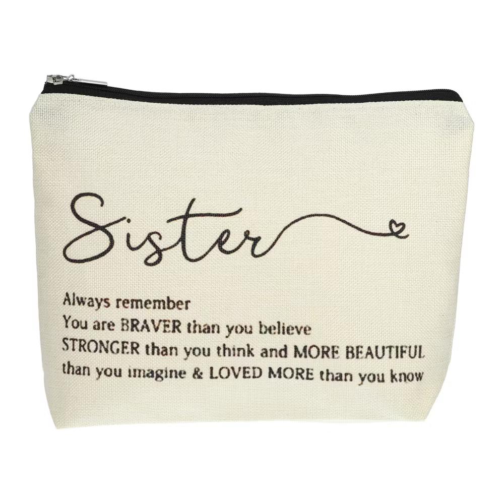 Women's Birthday Makeup Bag Beige 1 Pc - Image 19