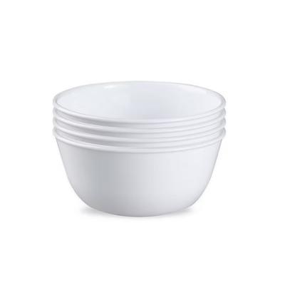 4pk Glass Vitrelle 28oz Dinner Bowls White: Round Solid Pasta & Soup Bowls, Dishwasher & Microwave Safe - Image 8