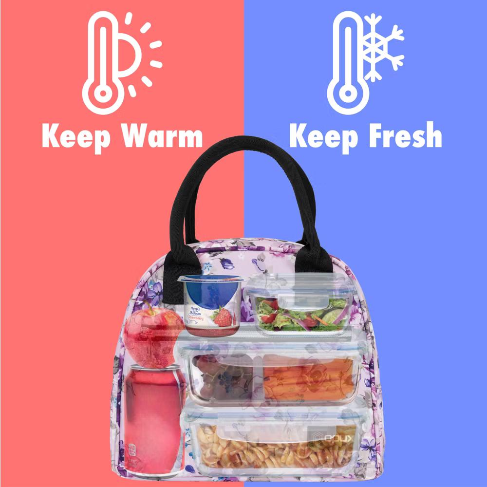 Insulated Lunch Box Women, Cooler Bag Tote Girls Kids Teen Adult, Soft Reusable Thermal Meal Prep Purse - Image 50