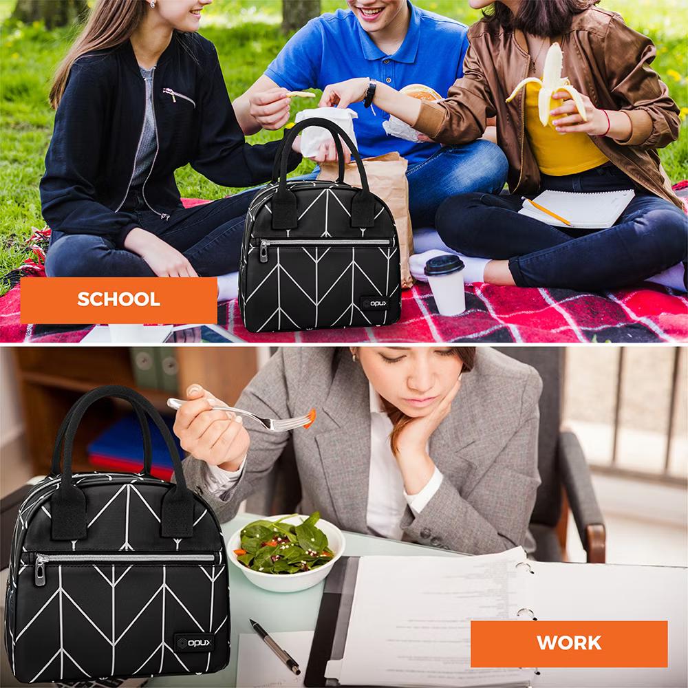 Insulated Lunch Box Women, Cooler Bag Tote Girls Kids Teen Adult, Soft Reusable Thermal Meal Prep Purse - Image 17