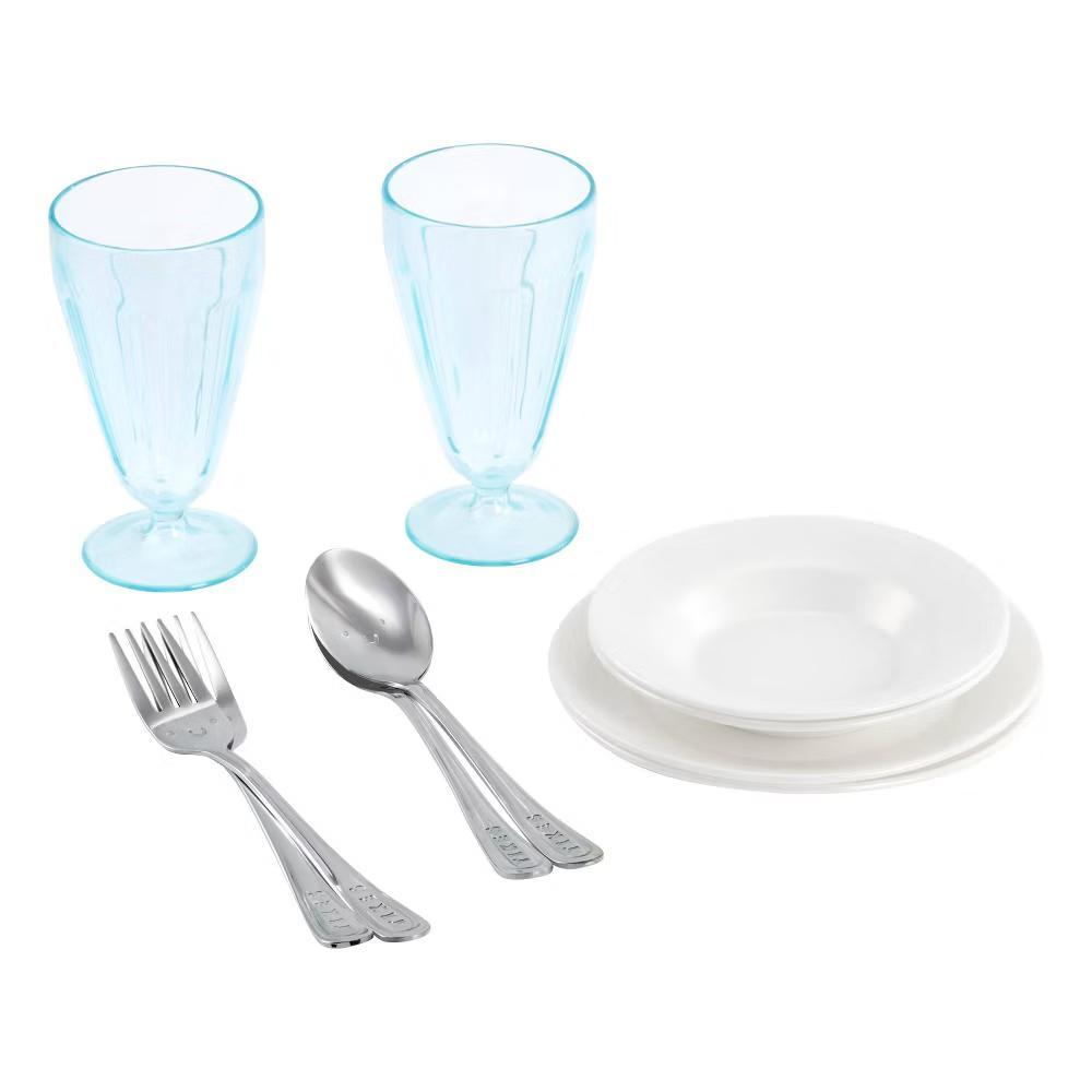 Sweet Spaces Dishware Set, White, Play Kitchen Cookware - Image 4