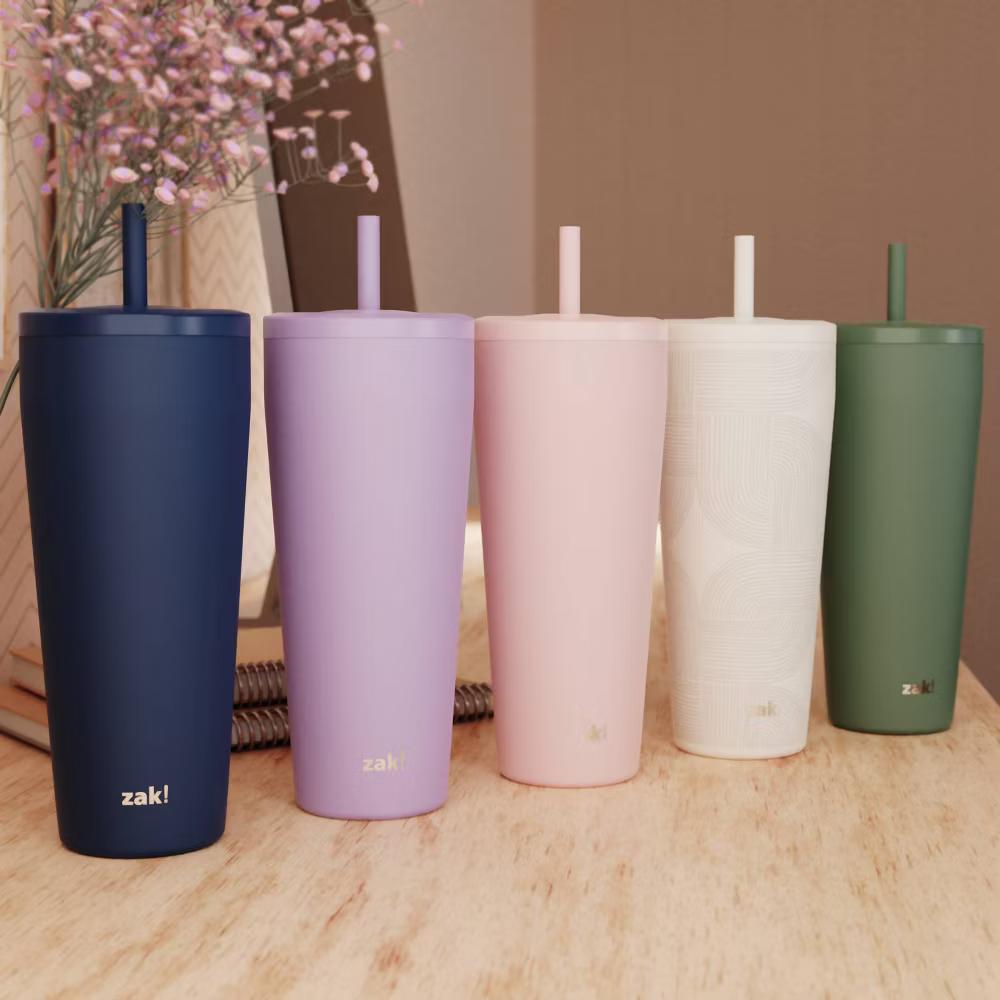 30 fl oz Stainless Steel Straw Tumbler - Image 2