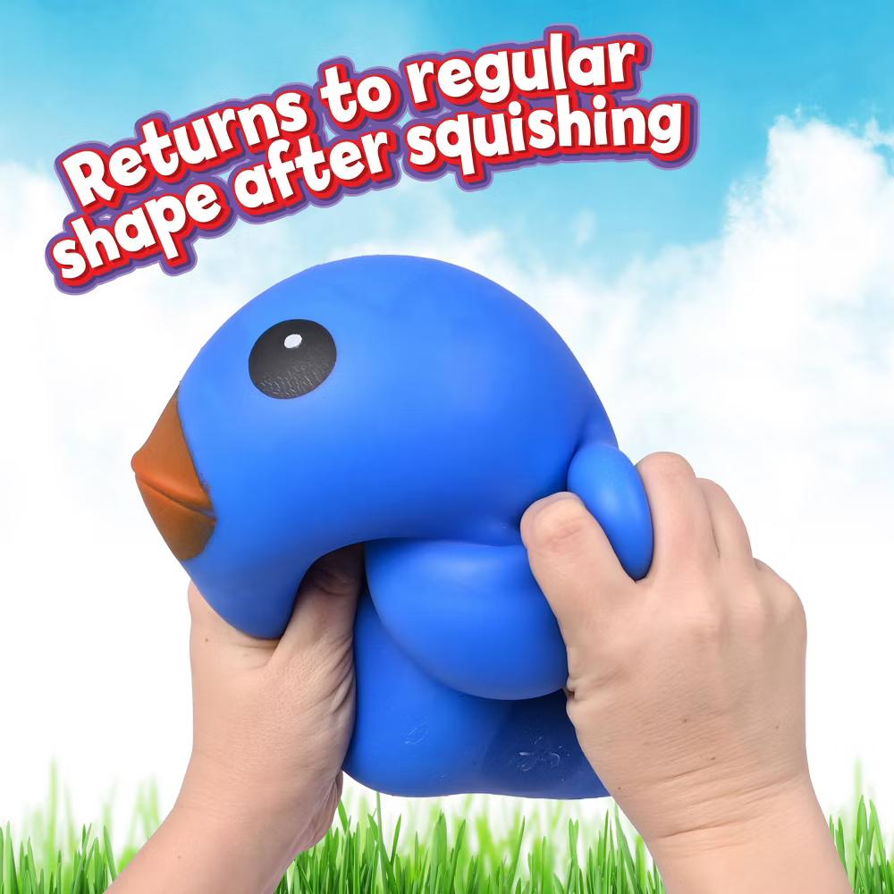Squeeezy Blue Duck Fidget Toy - Image 3