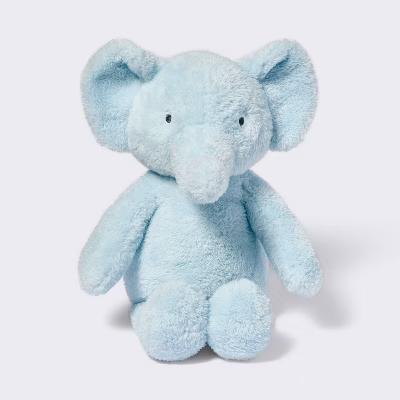 Elephant Plush Stuffed Animal - Blue - 12" Baby Doll Theme, 0.3 lbs - Image 2