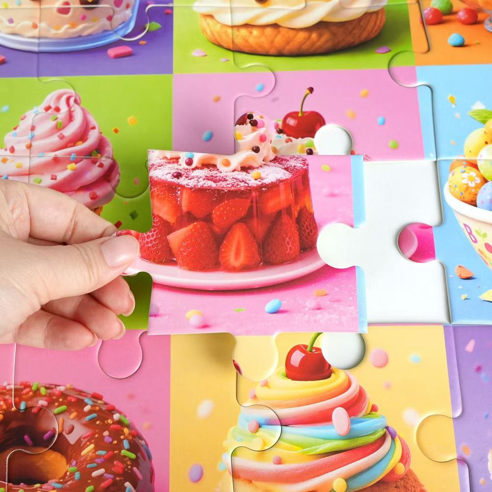 42 Piece Dessert Floor Jigsaw Puzzles for Kids 3-6, 27.5"x19.5" - Image 4