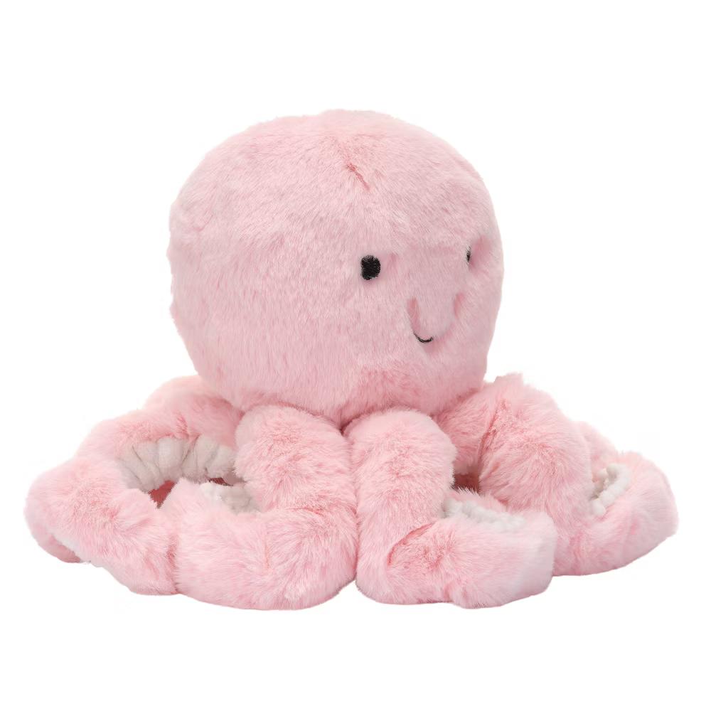 Sea Dreams Pink Plush Octopus Stuffed Animal Toy - Bubbles - Image 4