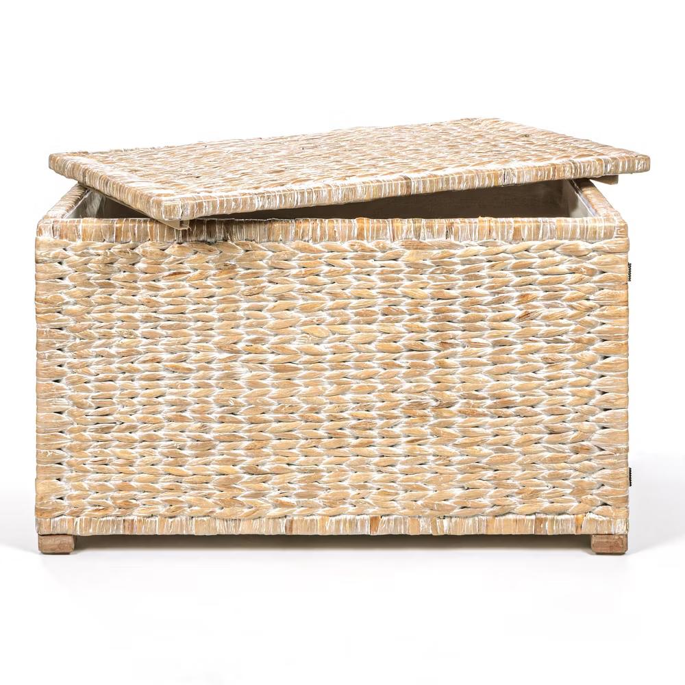 happimess Anada 30" Handwoven Wicker Weave Storage Trunk - Image 33