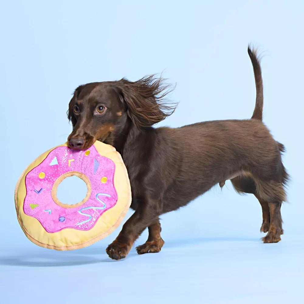 Doggy Bag Delivery Donut Dog Food Shaped Flying Disc Toy: All Sizes, Chew, Occupy, Cuddle, Chase - Image 2