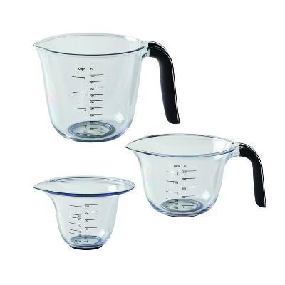 KitchenAid Set of 3 Measuring Cups: Plastic, Dishwasher-Safe, Easy-Pour Spout, 2, 1, & 4-Cup Stackable Design - Image 5