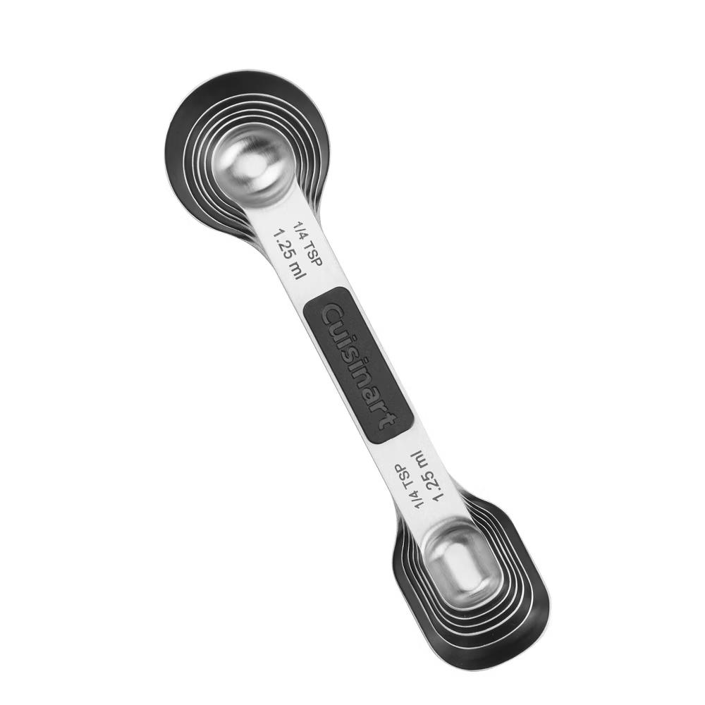 6pc Stainless Steel Magnetic Measuring Spoon Set: Dishwasher-Safe, Nesting Design, Lifetime Warranty - Image 2