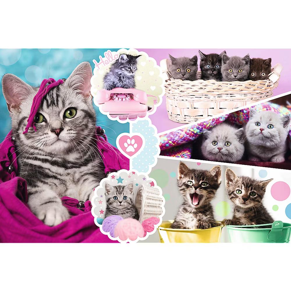Red 160 Piece Kids Puzzle - Lovely Kittens - Image 3