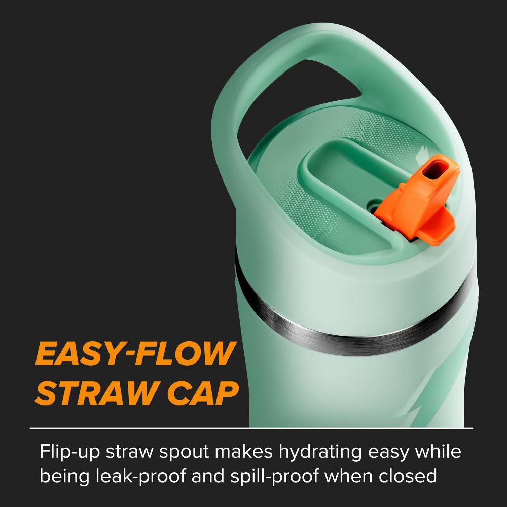 Gatorade 22oz Stainless Steel Water Bottle with Straw - Image 4