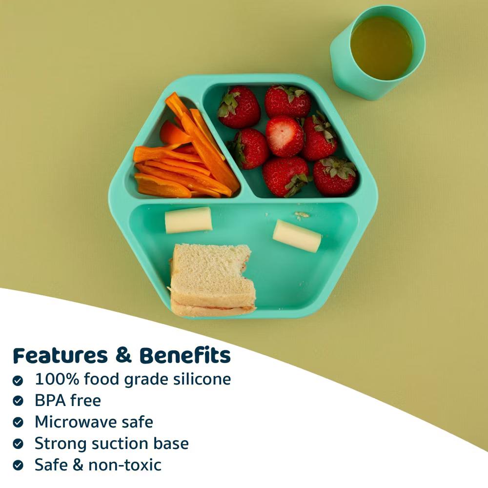 Silicone Suction Divided Plate Baby/Toddler Dish for Independent Eating - Image 49