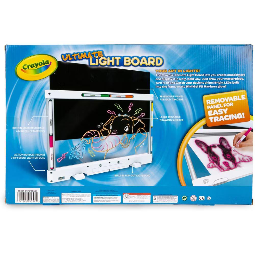 Ultimate Light Board, White, Kids Drawing Tablet, LED Drawing Board for Kids, Holiday and Christmas Gift for Boys and Girls, Toys for Kids, 6+ - Image 4
