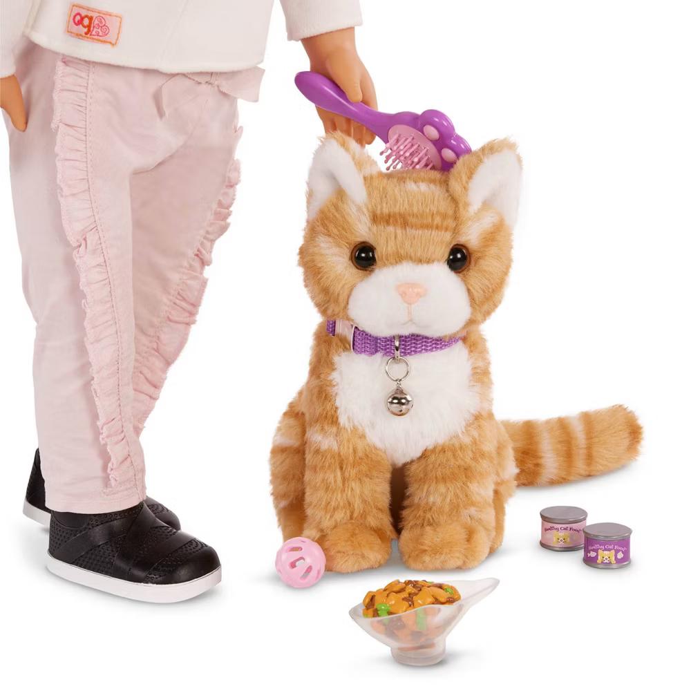 Hop in Cat Carrier & Pet Plush Kitten Accessory Set for 18'' Dolls - Image 3