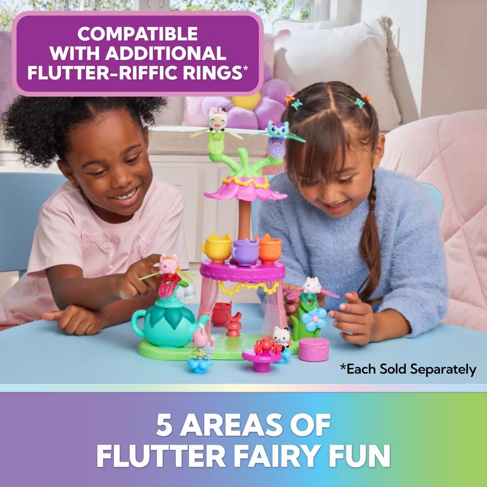 Gabby's Dollhouse Fairylandia Flutter-riffic Tea Party Playset - Image 5