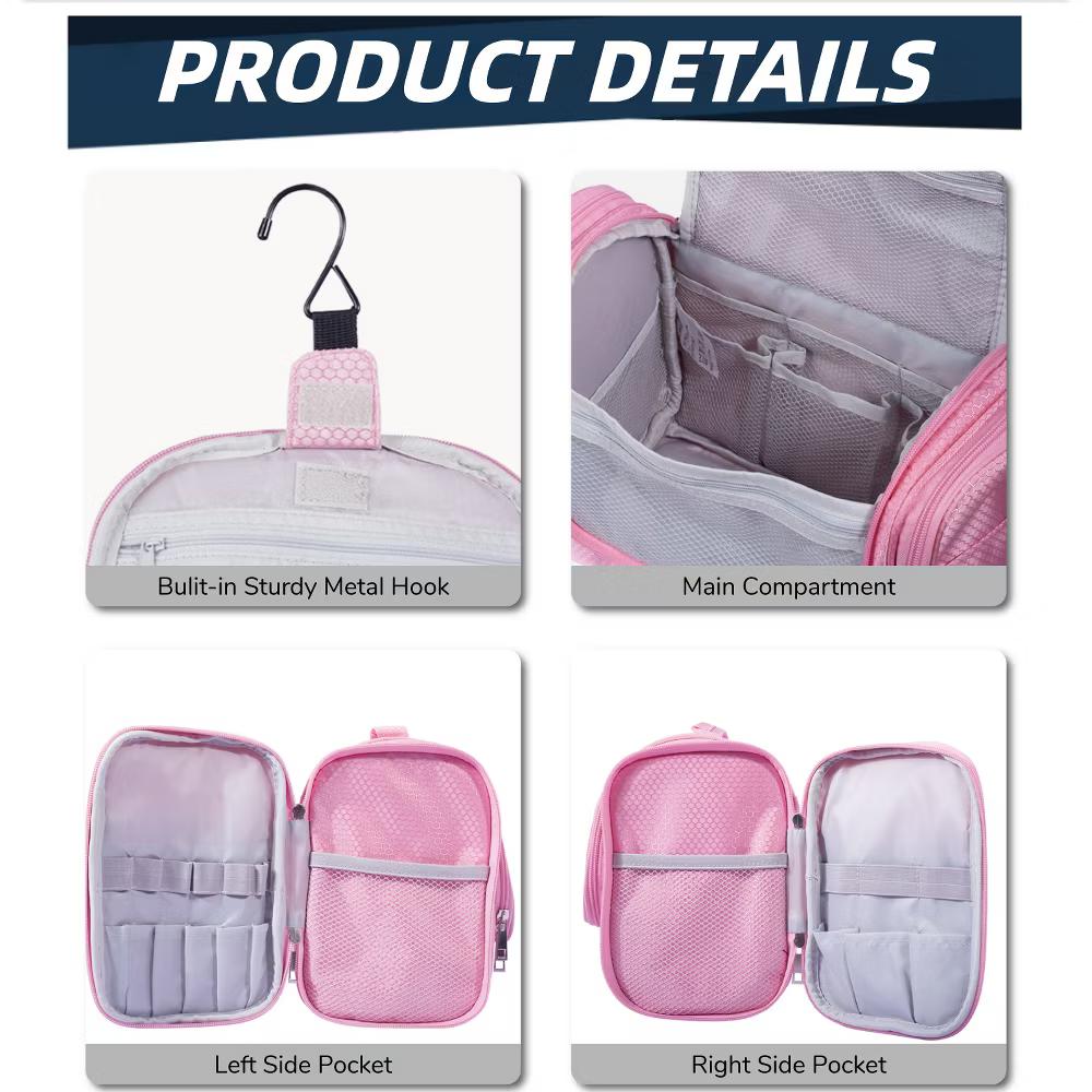 Large Capacity Toiletry Bag for Women and Men, Hanging Toiletry Organizer Cosmetics Makeup Bag - Image 56